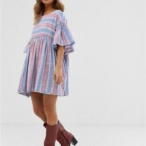 New with tags, Free People Summer Nights Striped Top/Dress, Medium
